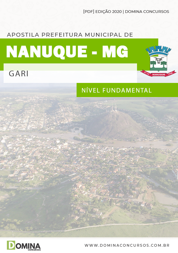Apostila Concurso Pref Nanuque MG 2020 Gari