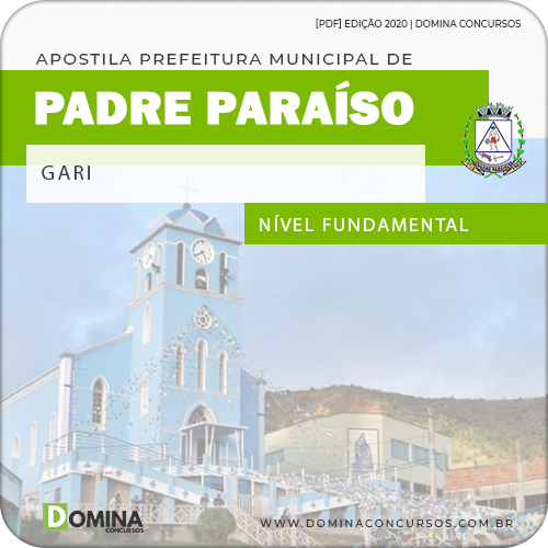 Apostila Concurso Prefeitura Padre Paraíso MG 2020 Gari