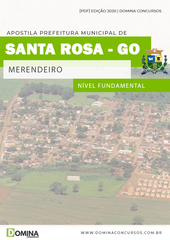 Apostila Concurso Pref Santa Rosa GO 2020 Merendeiro