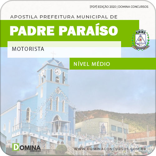 Apostila Concurso Padre Paraíso MG 2020 Motorista