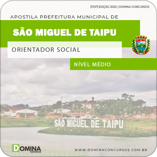 Apostila São Miguel de Taipu PB 2020 Orientador Social