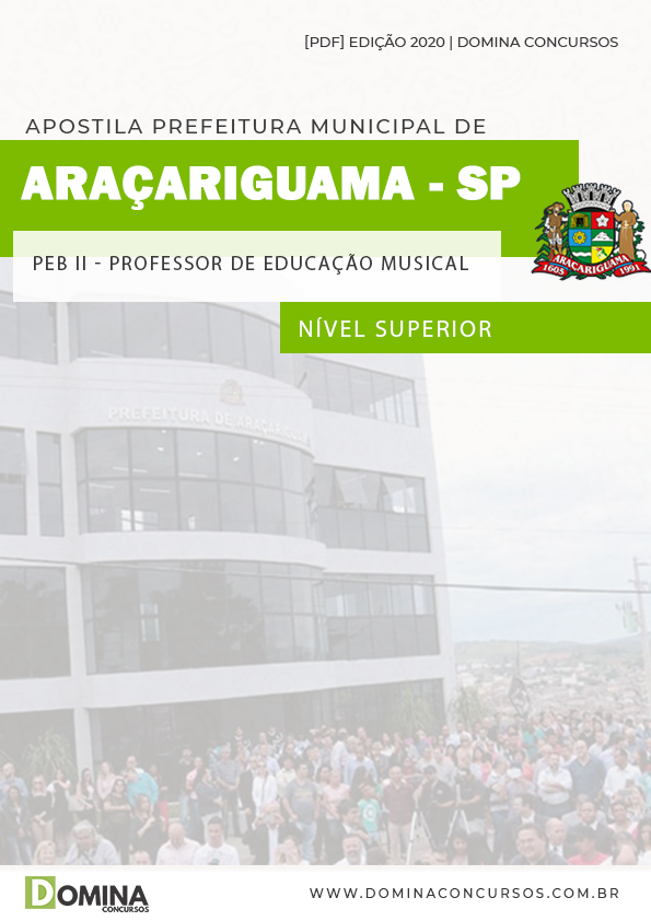 Apostila Pref Araçariguama SP 2020 Prof Educação Musical