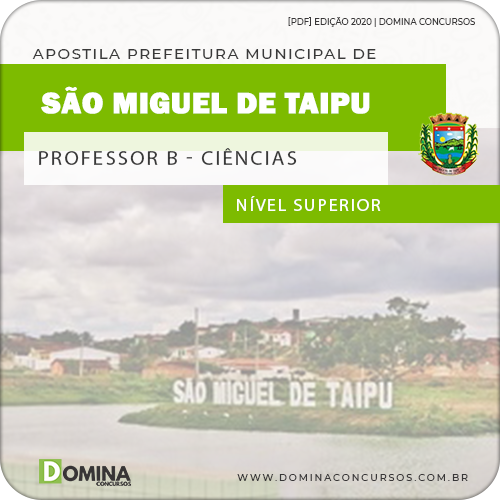 Apostila São Miguel de Taipu PB 2020 Professor de Ciências