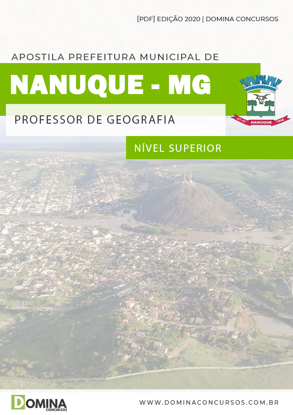 Apostila Pref Nanuque MG 2020 Professor de Geografia