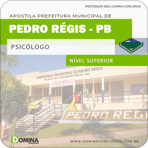 Apostila Concurso Pref Pedro Régis PB 2020 Psicólogo