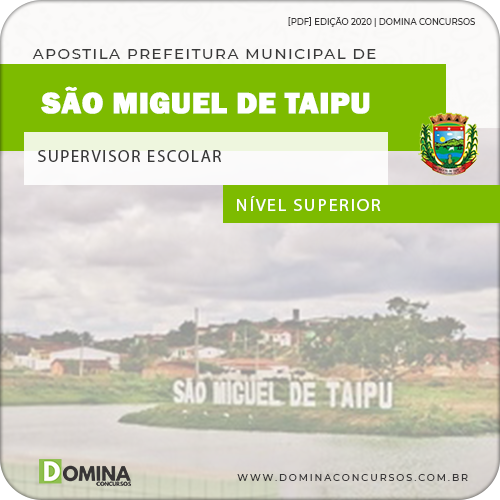 Apostila São Miguel de Taipu PB 2020 Supervisor Escolar