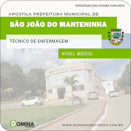 Apostila São João do Manteninha MG 2020 Técnico de Enfermagem