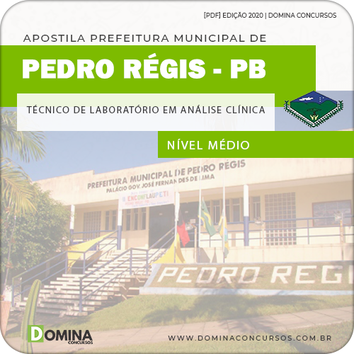 Apostila Pedro Régis PB 2020 Técnico Laboratório Análise Clínica