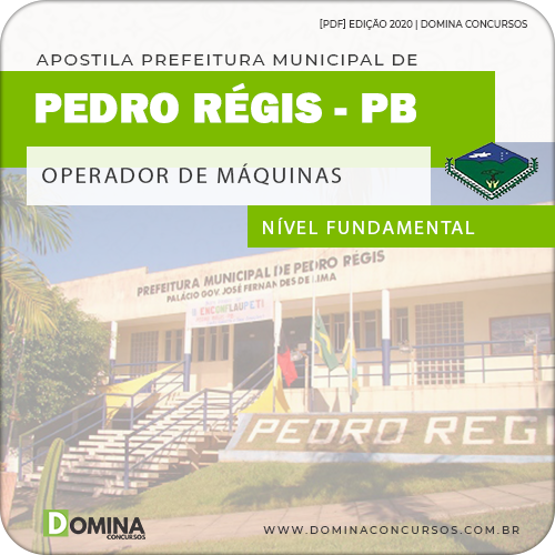 Apostila Pref Pedro Régis PB 2020 Operador de Máquinas