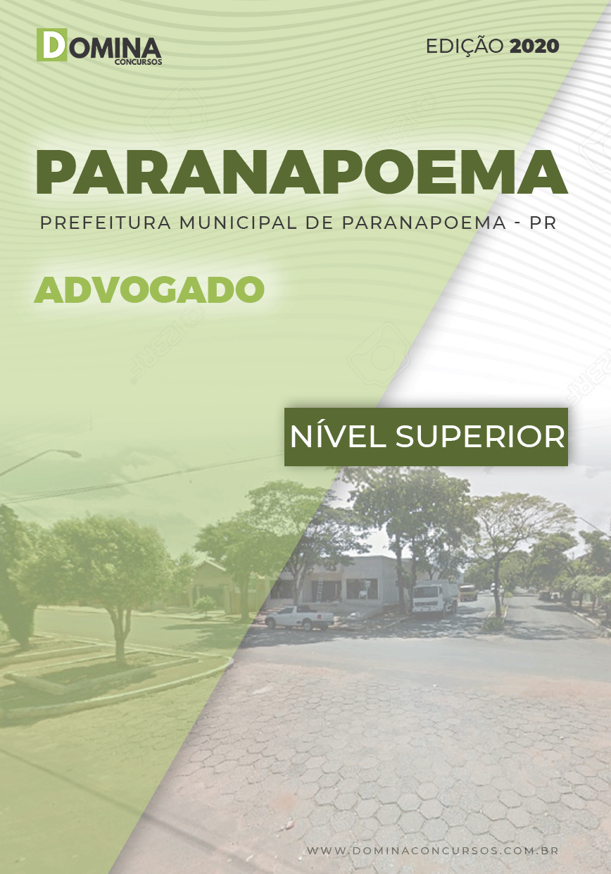 Apostila Concurso Pref Paranapoema PR 2020 Advogado