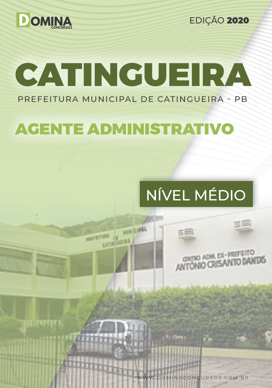 Capa Concurso Catingueira 2020 Agente Administrativo