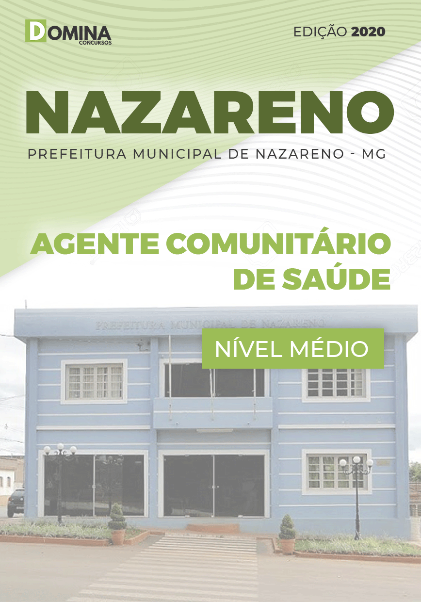 Capa Nazareno MG 2020 Agente Comunitário Saúde
