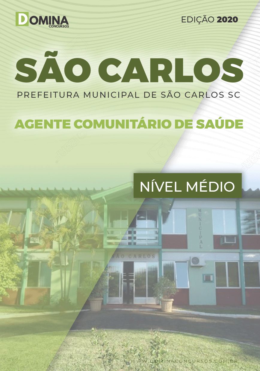 Apostila Pref São Carlos SC 2020 Agente Comunitário Saúde