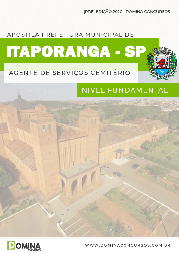 Apostila Pref Itaporanga SP 2020 Agente Serviços Cemitério
