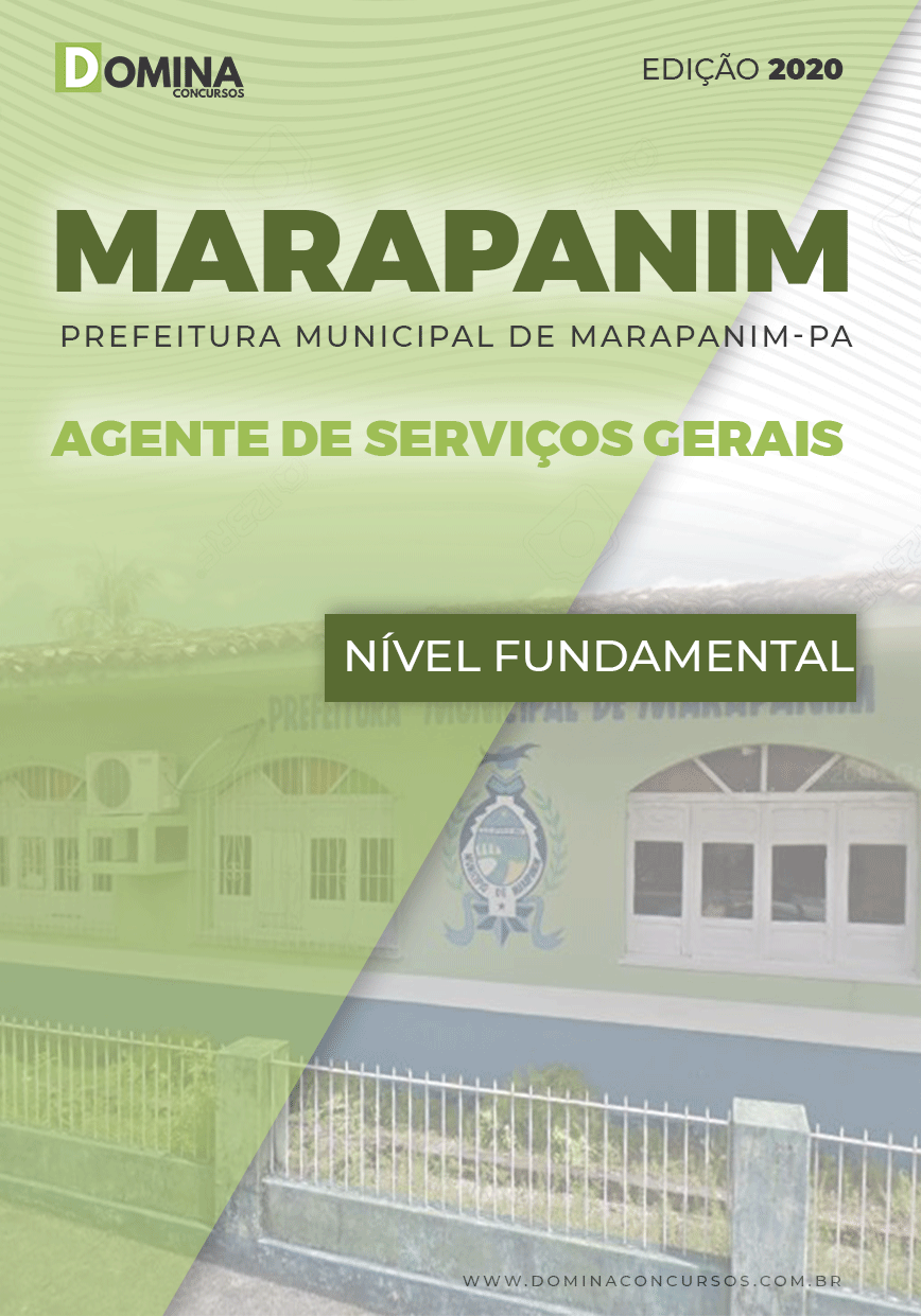 Apostila Pref Marapanim PA 2020 Agente Serviços Gerais
