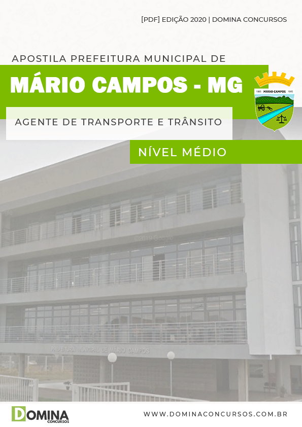 Apostila Pref Mário Campos MG 2020 Agt Transporte Trânsito