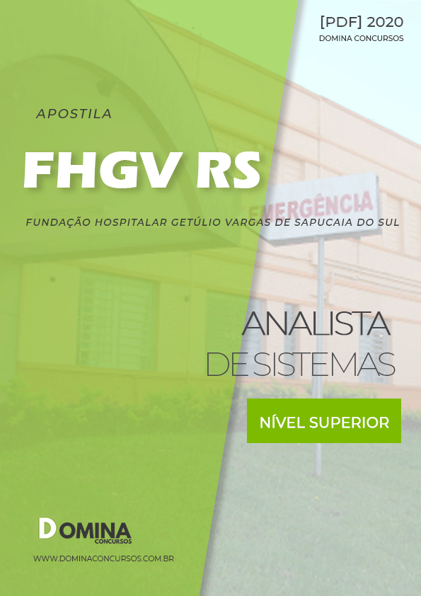 Apostila Concurso FHGV RS 2020 Analista de Sistemas