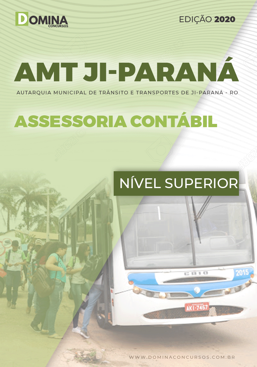 Apostila Concurso AMT Ji Paraná RO 2020 Assessoria Contábil