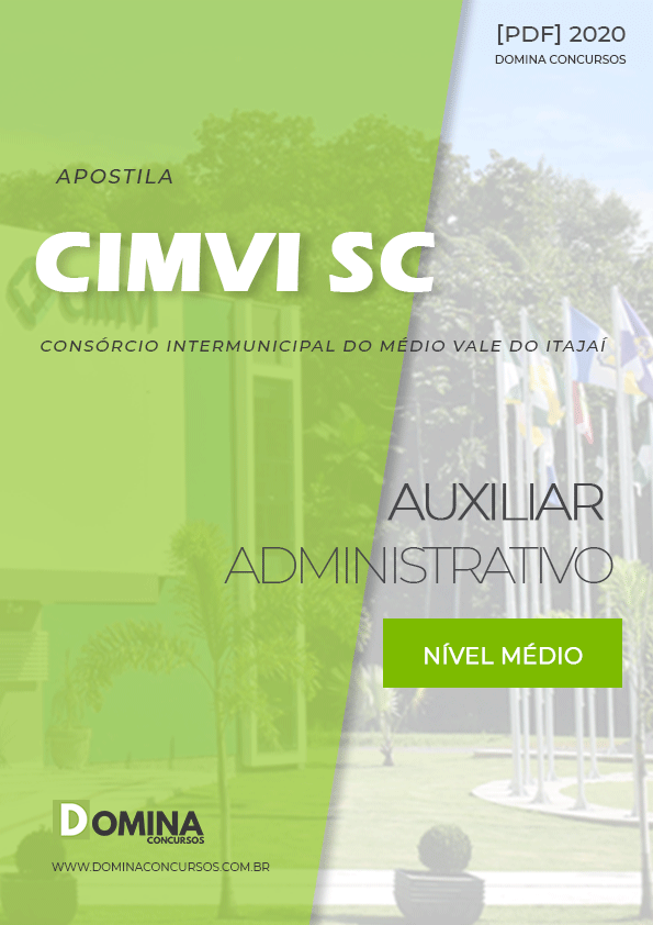 Apostila Concurso CIMVI SC 2020 Auxiliar Administrativo