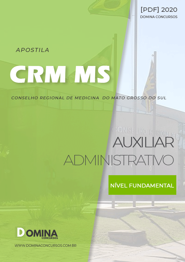 Apostila Concurso CRM MS 2020 Auxiliar Administrativo