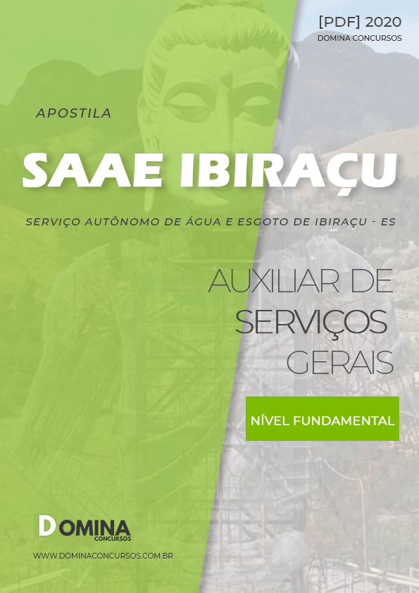 Apostila Concurso SAAE Ibiraçu ES 2020 Auxiliar Serviços Gerais
