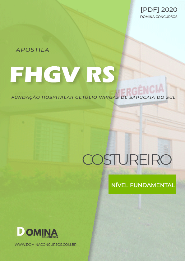 Download Apostila Concurso FHGV RS 2020 Costureiro