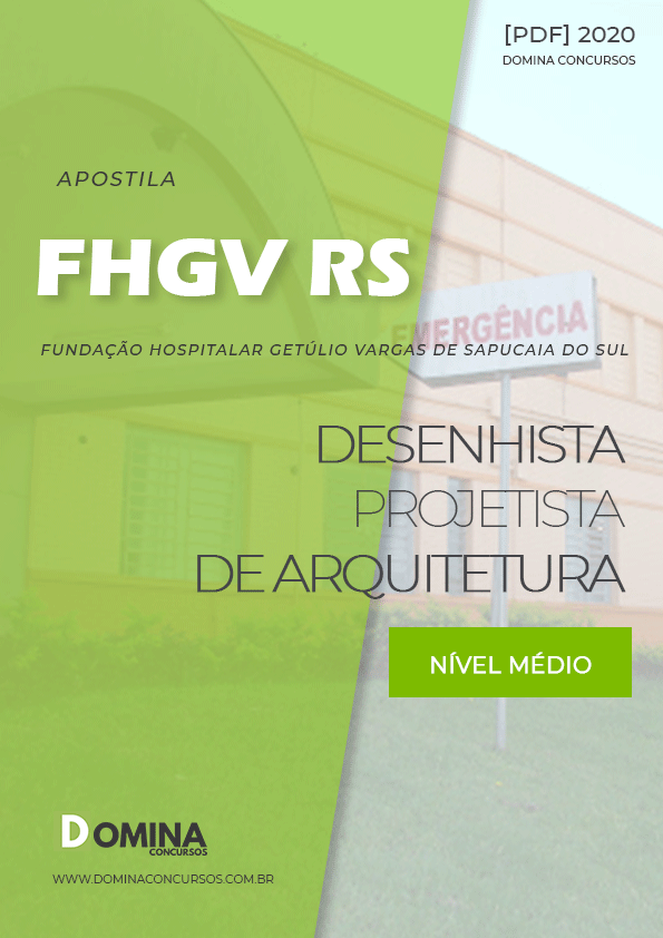 Apostila Concurso FHGV RS 2020 Desenhista Projetista