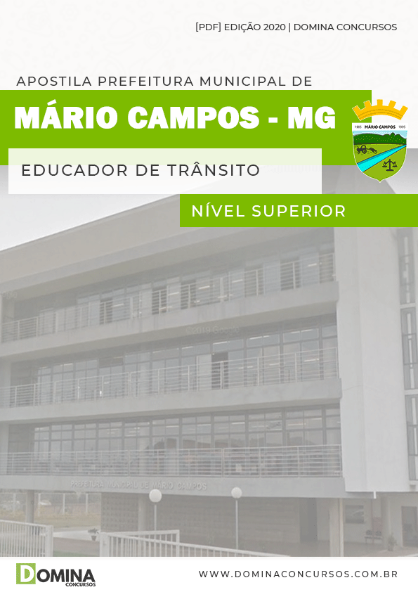Apostila Pref Mário Campos MG 2020 Educador de Trânsito