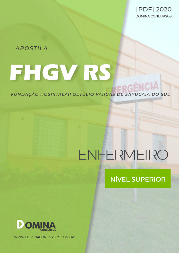 Download Apostila Concurso FHGV RS 2020 Enfermeiro