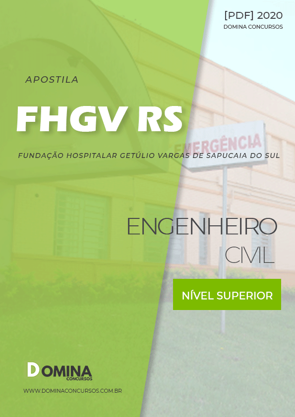 Apostila Concurso FHGV RS 2020 Engenheiro Civil