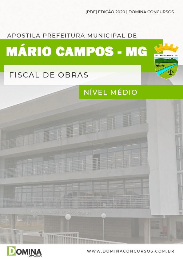 Apostila Pref Mário Campos MG 2020 Fiscal de Obras