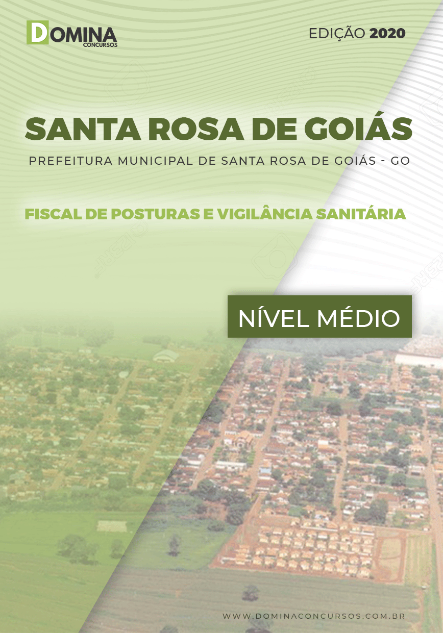 Apostila Santa Rosa de Goiás 2020 Fiscal de Posturas