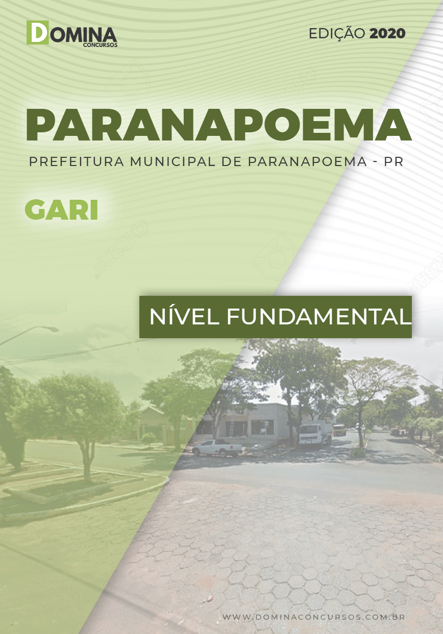 Apostila Concurso Pref Paranapoema PR 2020 Gari