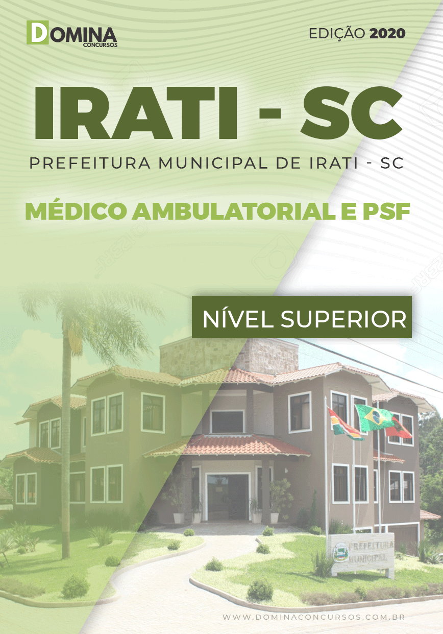 Capa Concurso Prefeitura Irati SC Médico Ambulatorial PSF