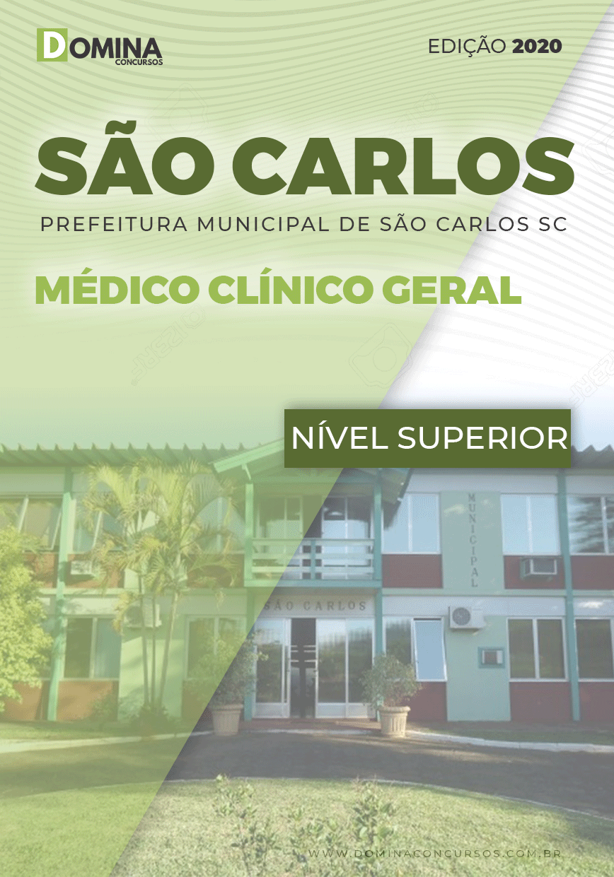 Apostila Pref São Carlos SC 2020 Médico Clínico Geral