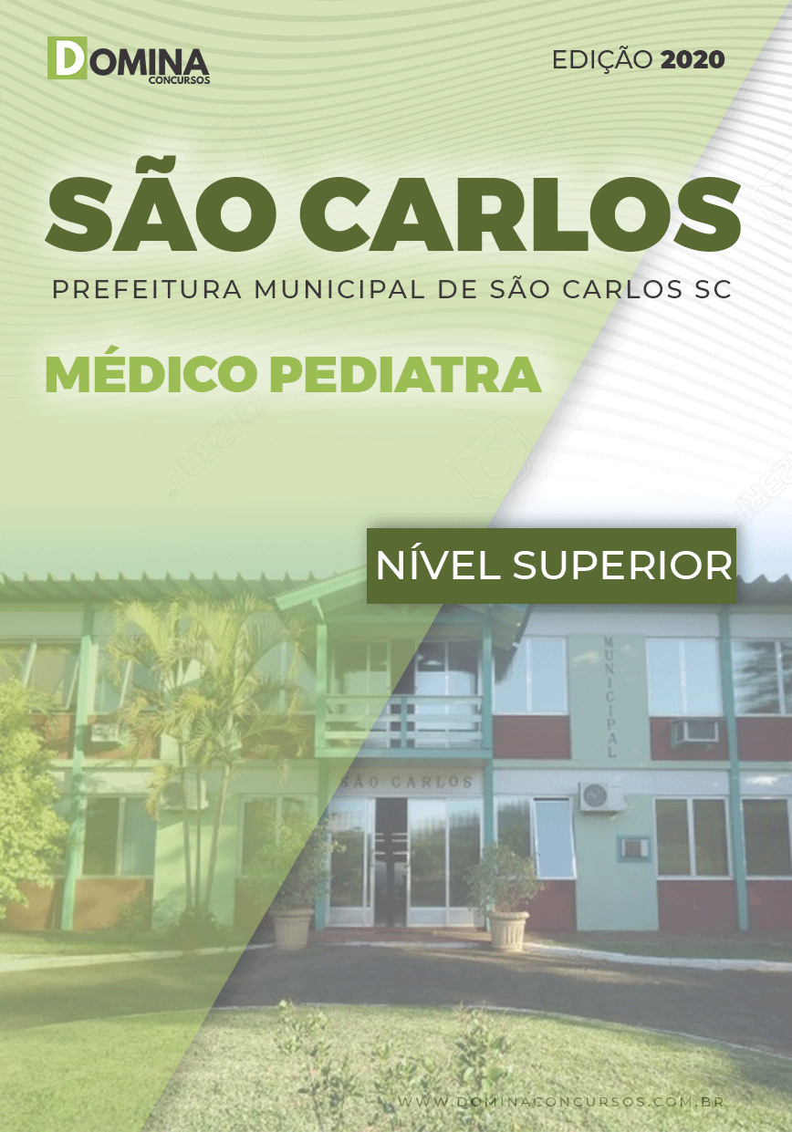 Apostila Concurso Pref São Carlos SC 2020 Médico Pediatra
