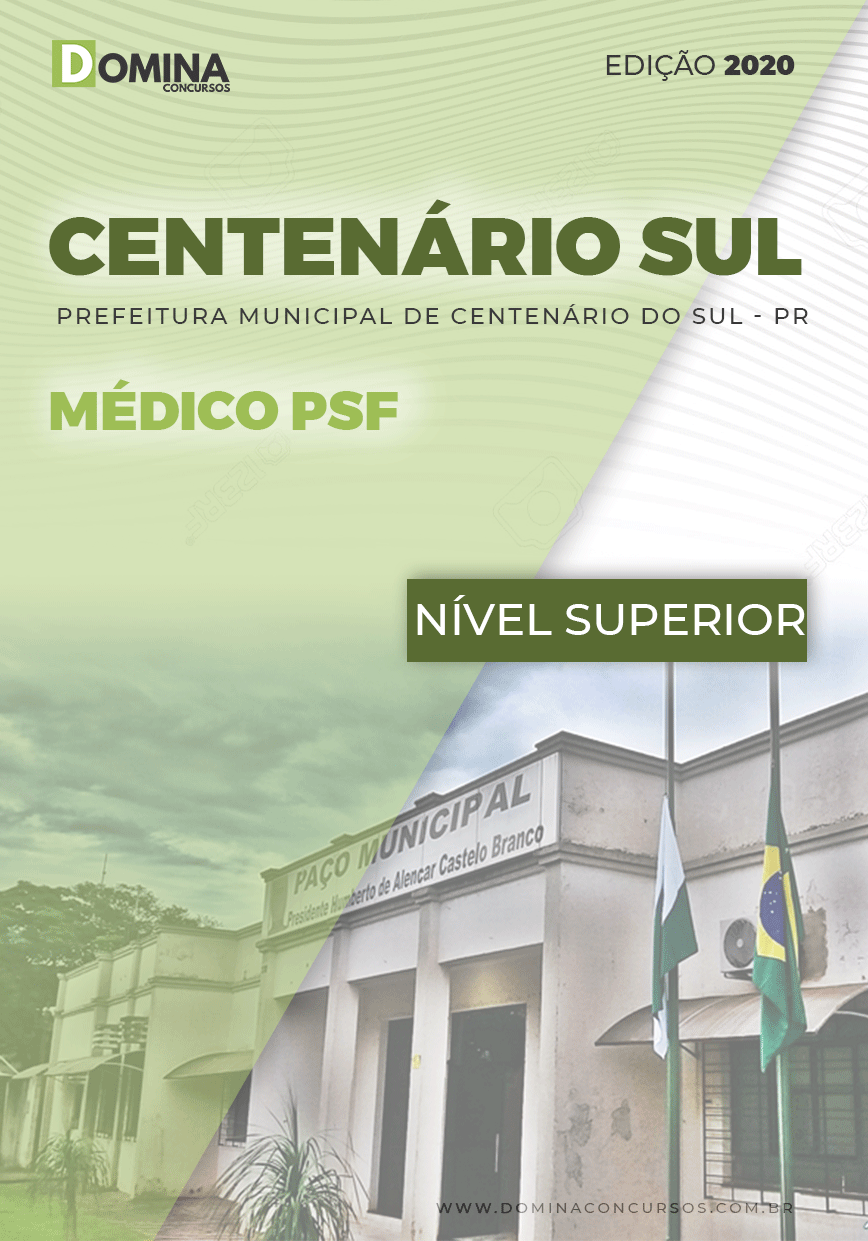 Apostila Concurso Pref Centenário Sul PR 2020 Médico PSF