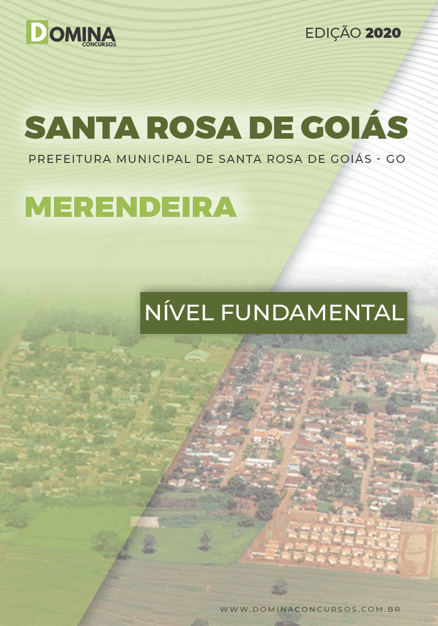Apostila Concurso Santa Rosa de Goiás 2020 Merendeira