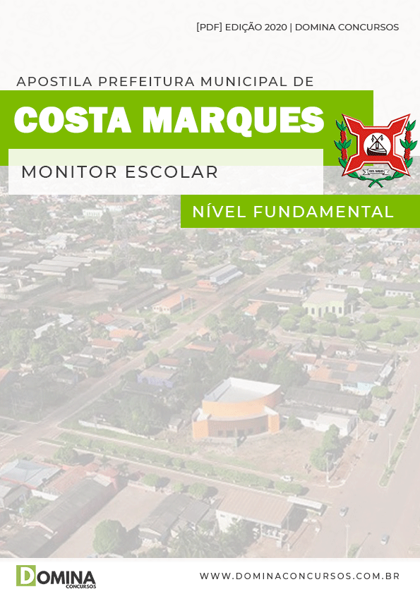 Apostila Concurso Costa Marques 2020 Monitor Escolar