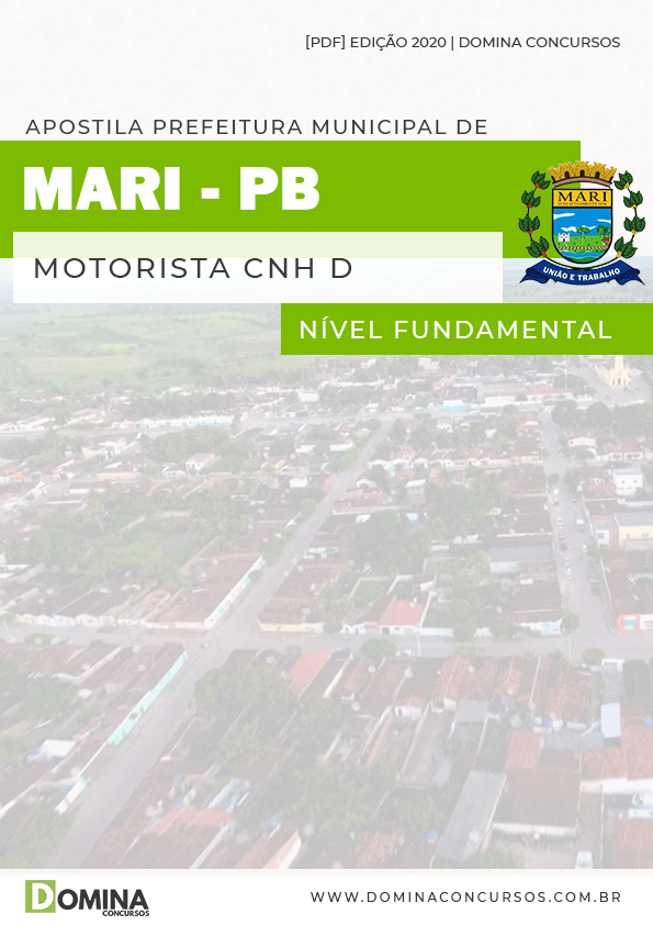 Apostila Concurso Pref Mari PB 2020 Motorista CNH D