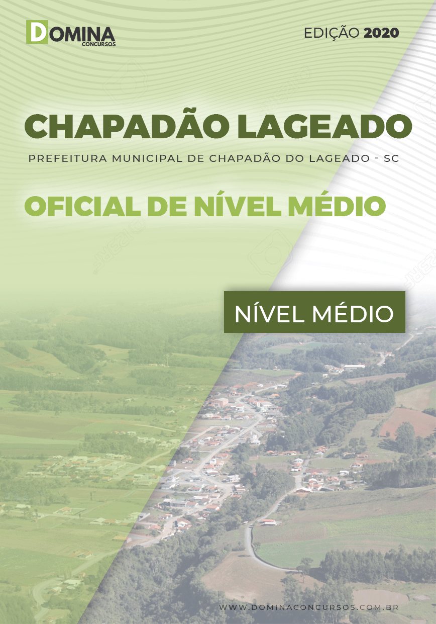 Apostila Chapadão do Lageado SC 2020 Oficial Nível Médio