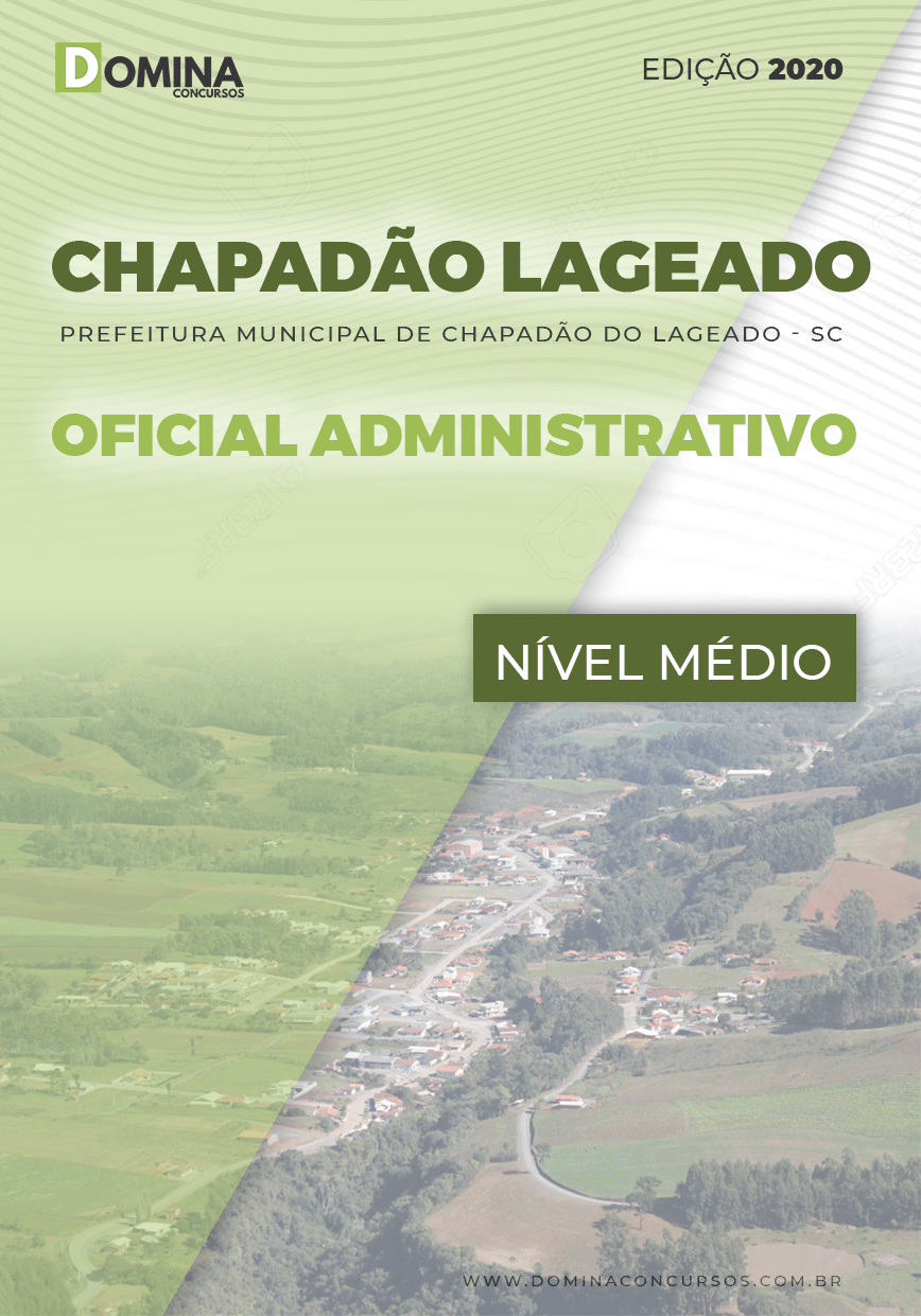 Apostila Chapadão do Lageado SC 2020 Oficial Administrativo