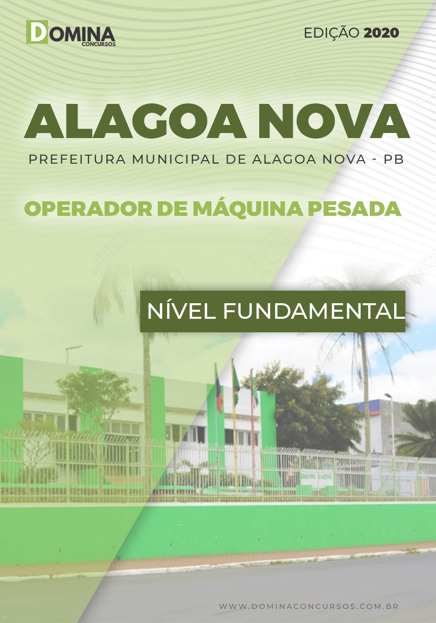 Apostila Alagoa Nova PB 2020 Operador Máquina Pesada