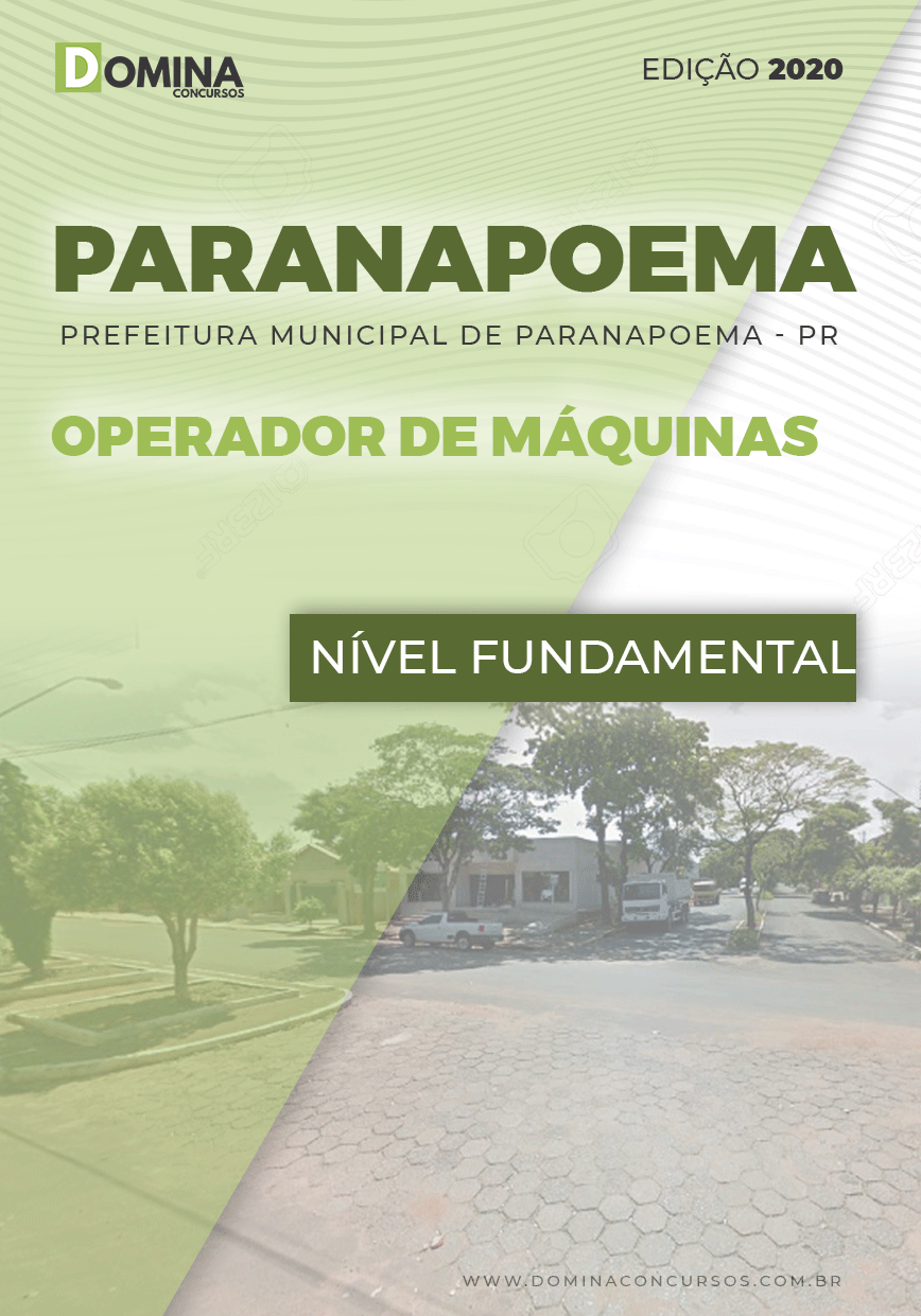 Apostila Pref Paranapoema PR 2020 Operador de Máquinas