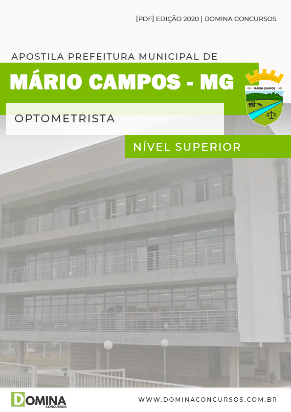 Apostila Pref Mário Campos MG 2020 Optometrista