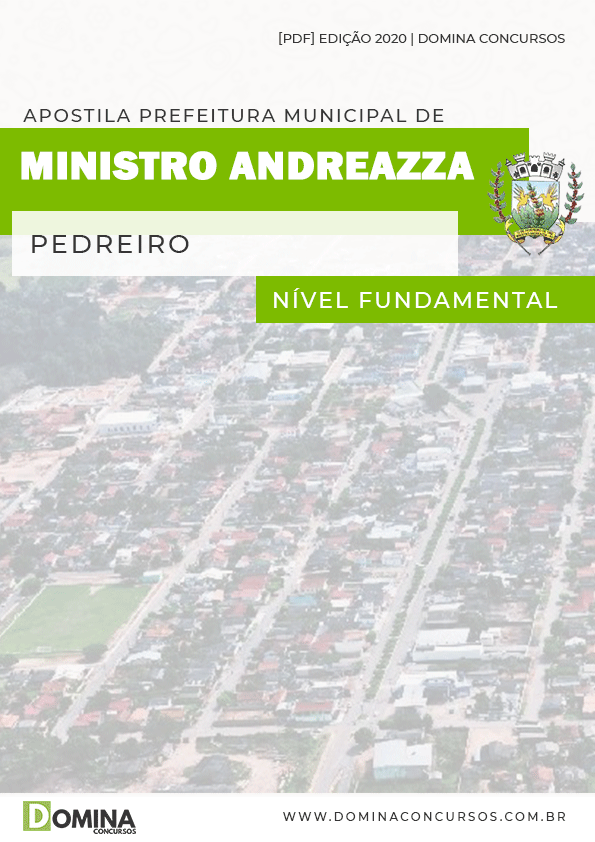 Apostila Concurso Ministro Andreazza RO 2020 Pedreiro