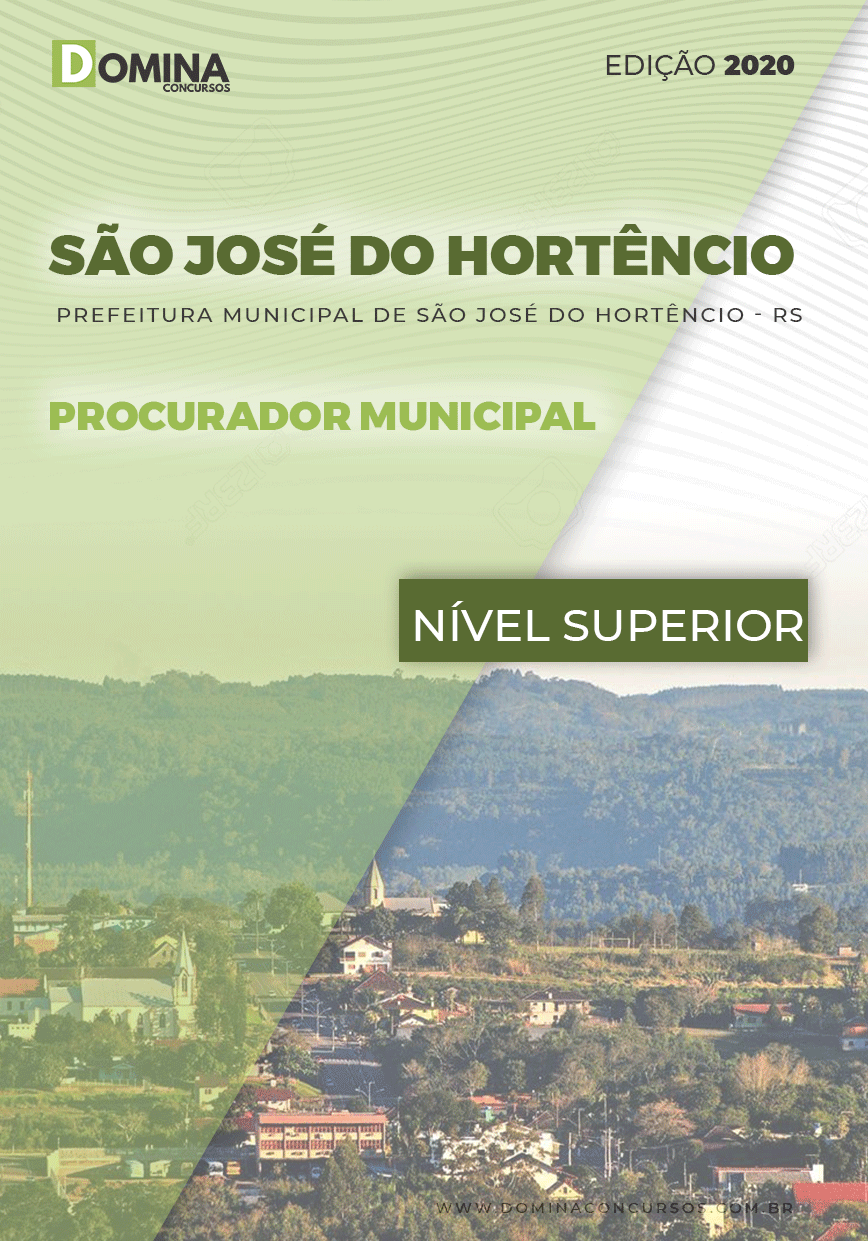 Apostila Pref São José Hortêncio RS 2020 Procurador Municipal