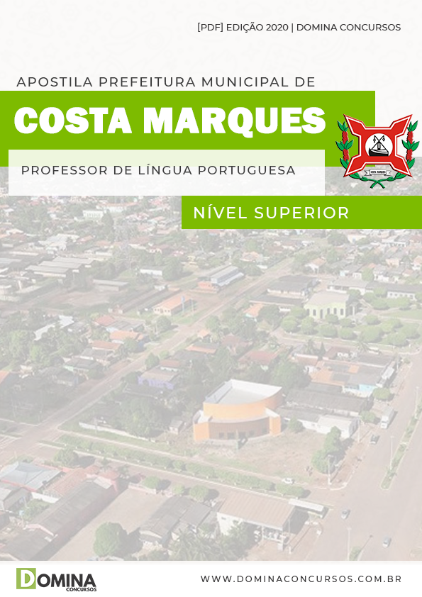 Apostila Costa Marques 2020 Professor Língua Portuguesa
