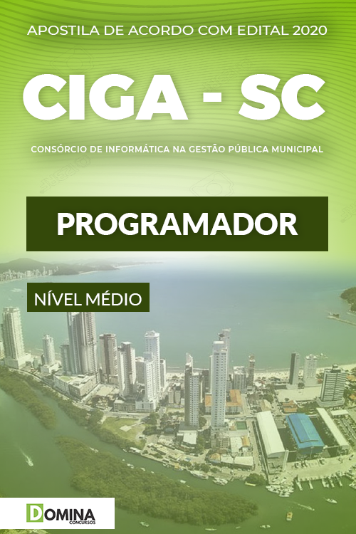 Apostila Concurso Público CIGA SC 2020 Programador