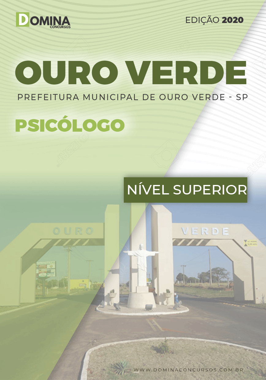 Apostila Concurso Pref Ouro Verde SP 2020 Psicólogo